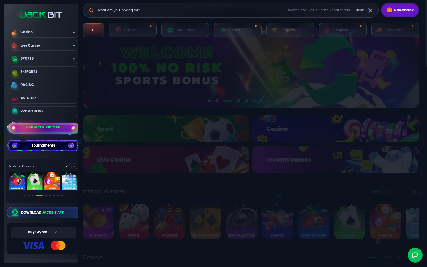 Jackbit Casino Screenshot