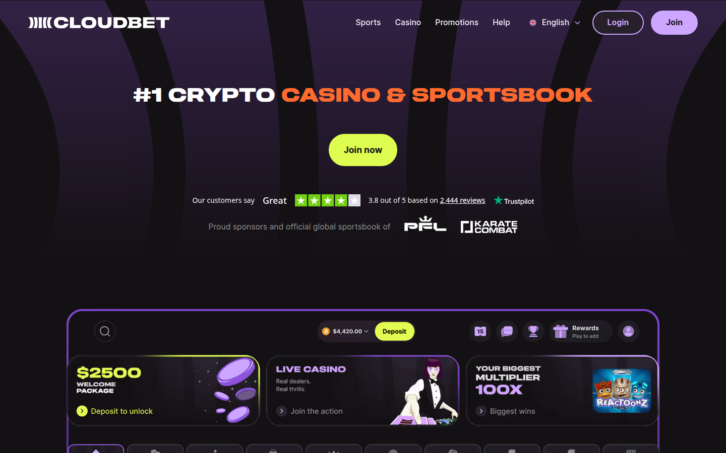 mBit Casino Screenshot